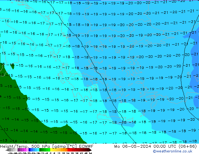 Z500/Regen(+SLP)/Z850 ECMWF ma 06.05.2024 00 UTC