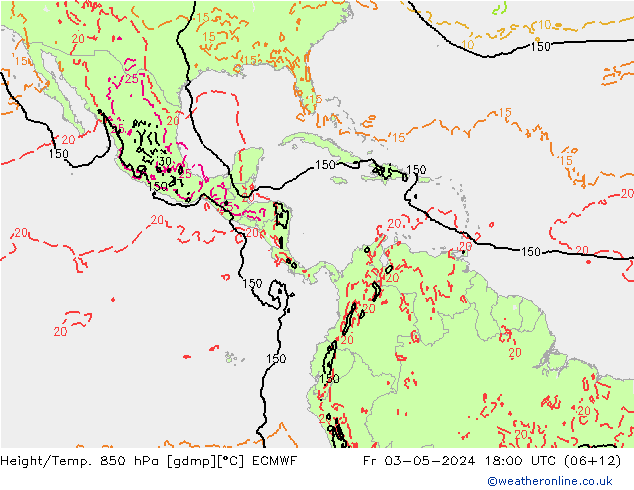 Z500/Rain (+SLP)/Z850 ECMWF Fr 03.05.2024 18 UTC