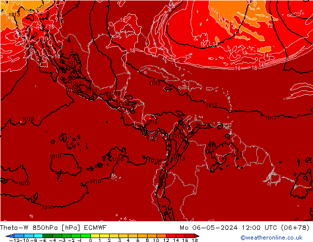 Theta-W 850hPa ECMWF  06.05.2024 12 UTC