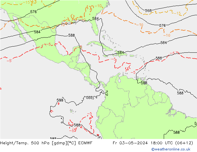 Z500/Rain (+SLP)/Z850 ECMWF Fr 03.05.2024 18 UTC