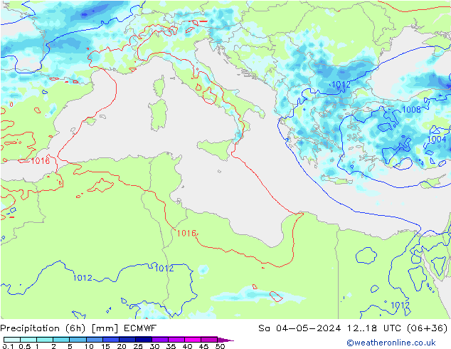 Z500/Rain (+SLP)/Z850 ECMWF Sa 04.05.2024 18 UTC