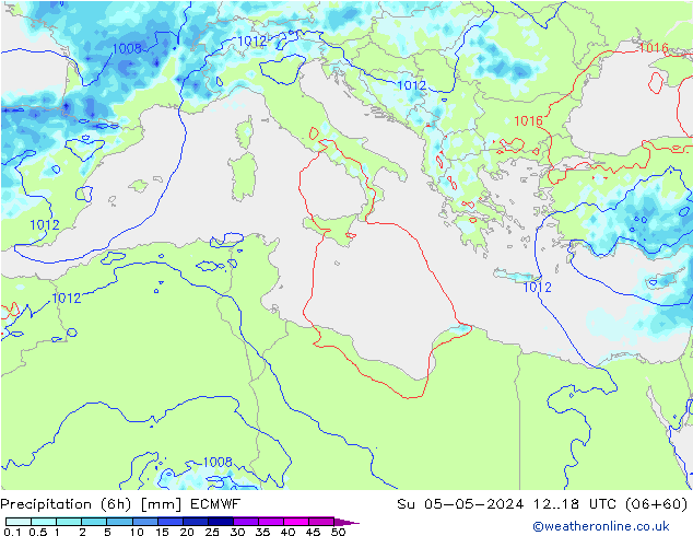 Z500/Rain (+SLP)/Z850 ECMWF Ne 05.05.2024 18 UTC