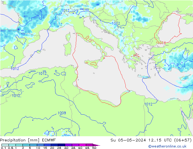 Precipitation ECMWF Su 05.05.2024 15 UTC