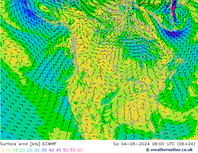 Bodenwind ECMWF Sa 04.05.2024 06 UTC