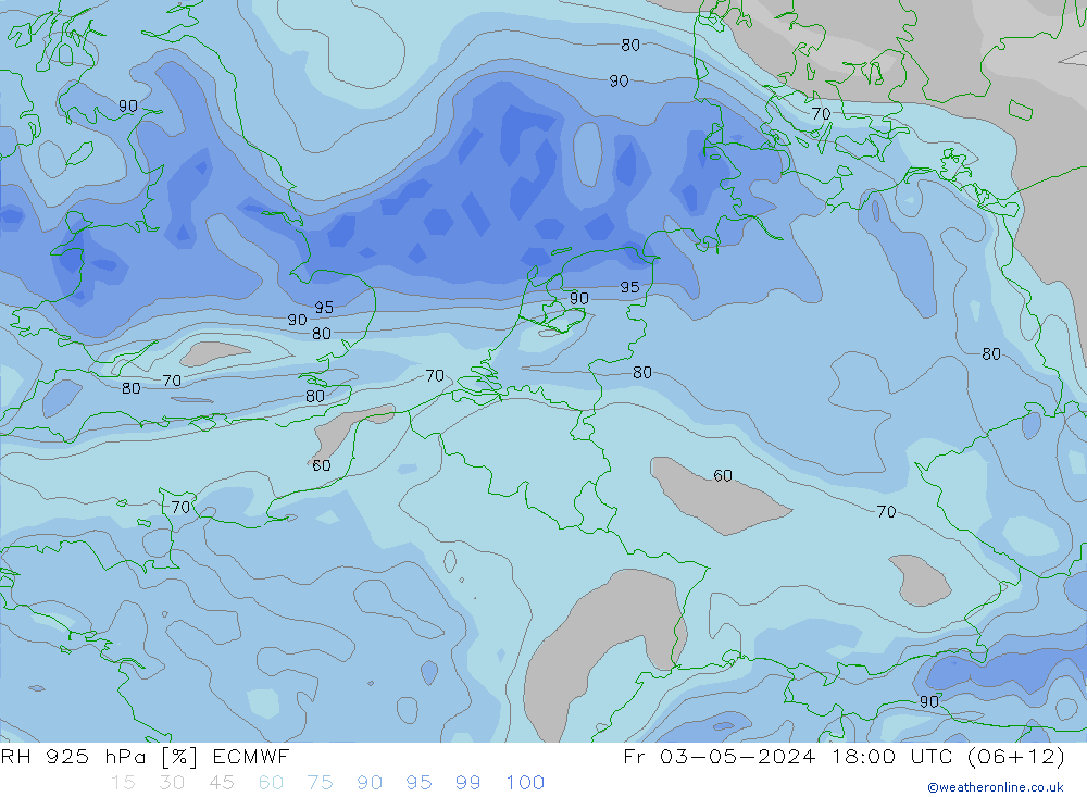 RH 925 hPa ECMWF Fr 03.05.2024 18 UTC