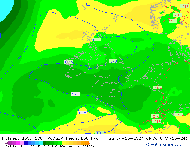 Thck 850-1000 hPa ECMWF Sáb 04.05.2024 06 UTC