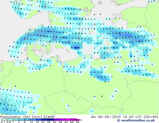 Z500/Regen(+SLP)/Z850 ECMWF ma 06.05.2024 00 UTC