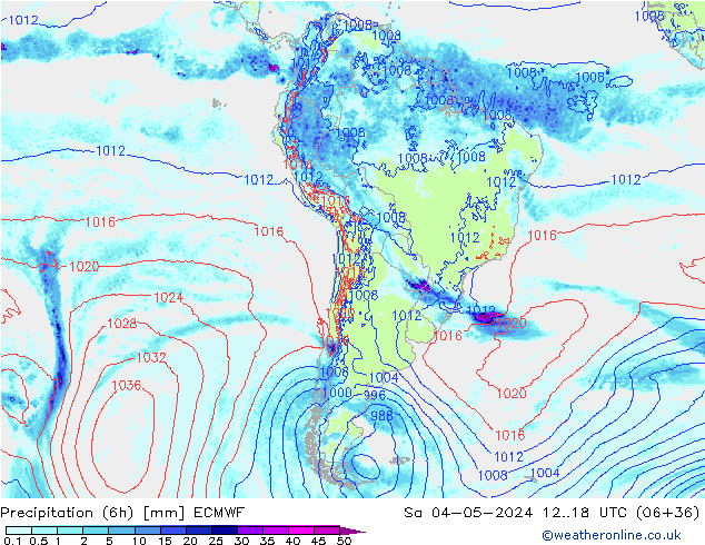 Z500/Rain (+SLP)/Z850 ECMWF Sa 04.05.2024 18 UTC