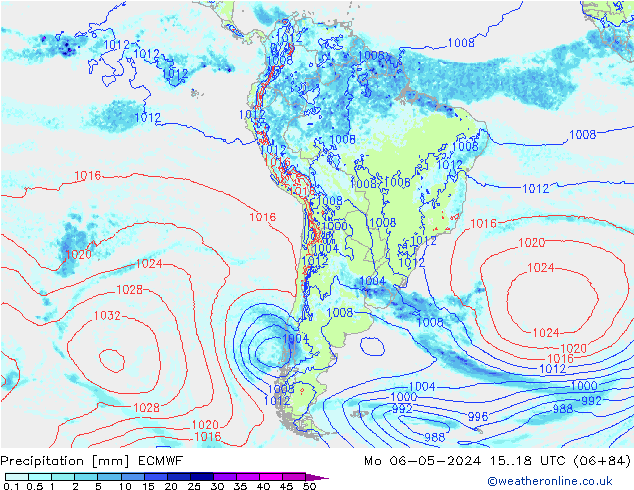 Yağış ECMWF Pzt 06.05.2024 18 UTC