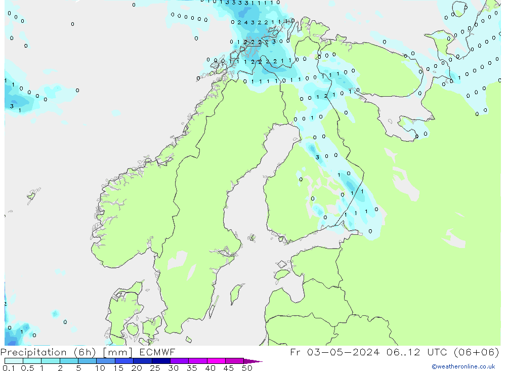 Z500/Rain (+SLP)/Z850 ECMWF pt. 03.05.2024 12 UTC