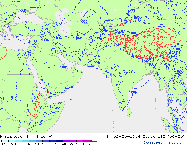 осадки ECMWF пт 03.05.2024 06 UTC