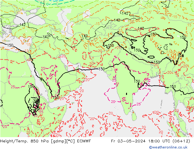 Z500/Rain (+SLP)/Z850 ECMWF Pá 03.05.2024 18 UTC