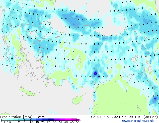 Précipitation ECMWF sam 04.05.2024 09 UTC