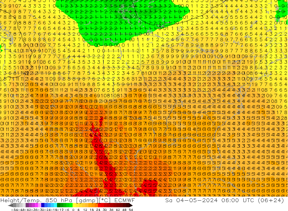 Z500/Rain (+SLP)/Z850 ECMWF Sa 04.05.2024 06 UTC