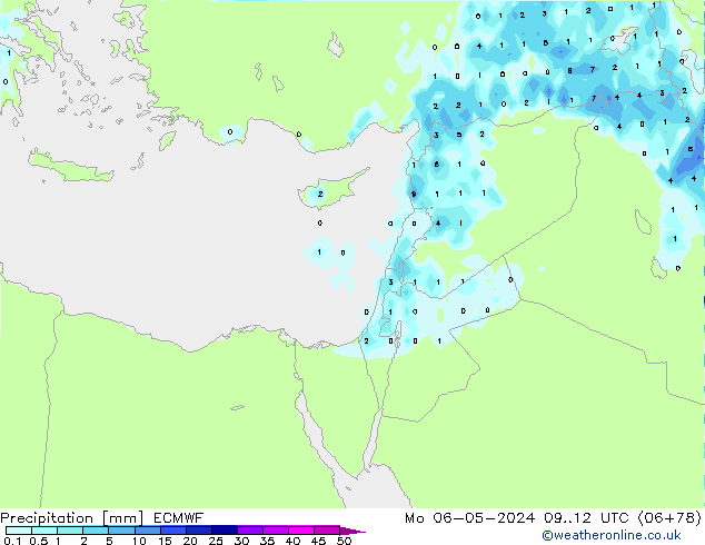 Precipitation ECMWF Mo 06.05.2024 12 UTC