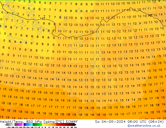 Z500/Rain (+SLP)/Z850 ECMWF  04.05.2024 06 UTC