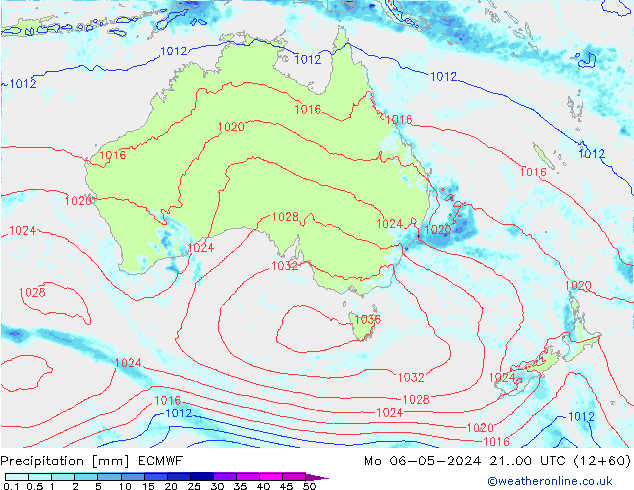 Precipitation ECMWF Mo 06.05.2024 00 UTC