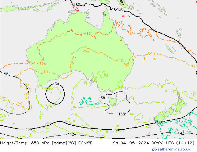 Z500/Rain (+SLP)/Z850 ECMWF sáb 04.05.2024 00 UTC