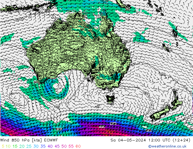 Wind 850 hPa ECMWF Sa 04.05.2024 12 UTC