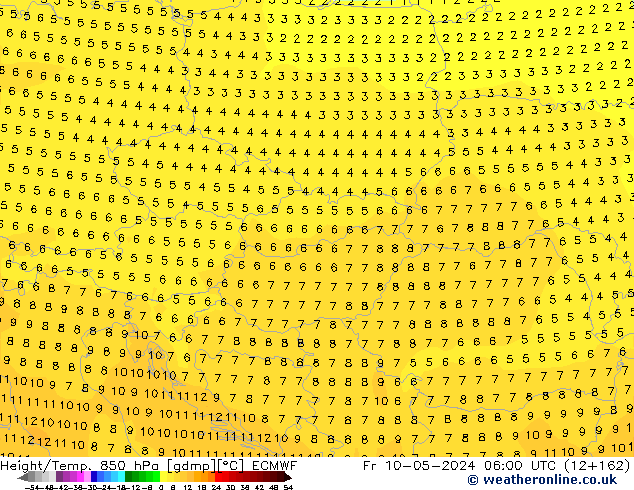 Z500/Rain (+SLP)/Z850 ECMWF пт 10.05.2024 06 UTC