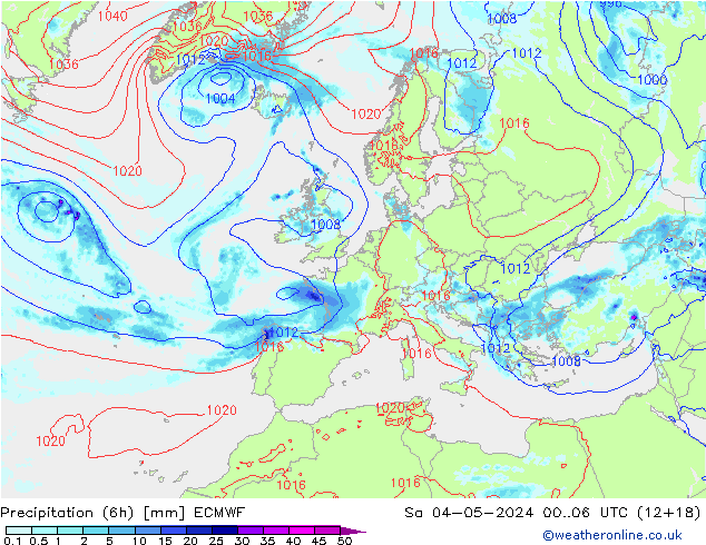 Z500/Rain (+SLP)/Z850 ECMWF  04.05.2024 06 UTC