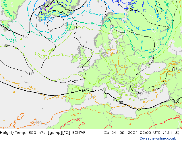 Z500/Rain (+SLP)/Z850 ECMWF  04.05.2024 06 UTC