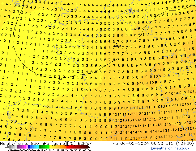 Z500/Rain (+SLP)/Z850 ECMWF  06.05.2024 00 UTC