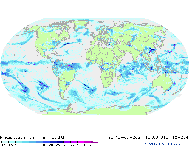 Z500/Rain (+SLP)/Z850 ECMWF Su 12.05.2024 00 UTC