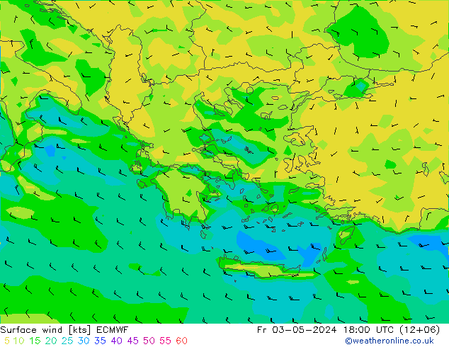 Surface wind ECMWF Fr 03.05.2024 18 UTC