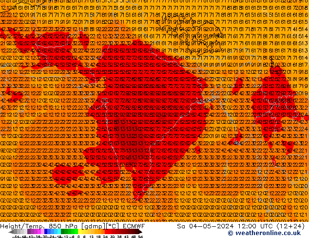 Z500/Rain (+SLP)/Z850 ECMWF Sa 04.05.2024 12 UTC