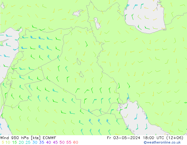 Wind 950 hPa ECMWF Fr 03.05.2024 18 UTC