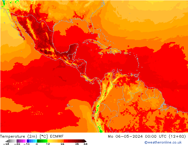 Temperature (2m) ECMWF Mo 06.05.2024 00 UTC