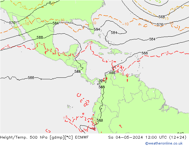 Z500/Regen(+SLP)/Z850 ECMWF za 04.05.2024 12 UTC