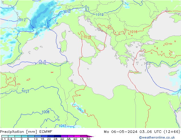 Neerslag ECMWF ma 06.05.2024 06 UTC