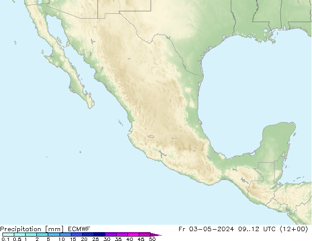 Precipitación ECMWF vie 03.05.2024 12 UTC