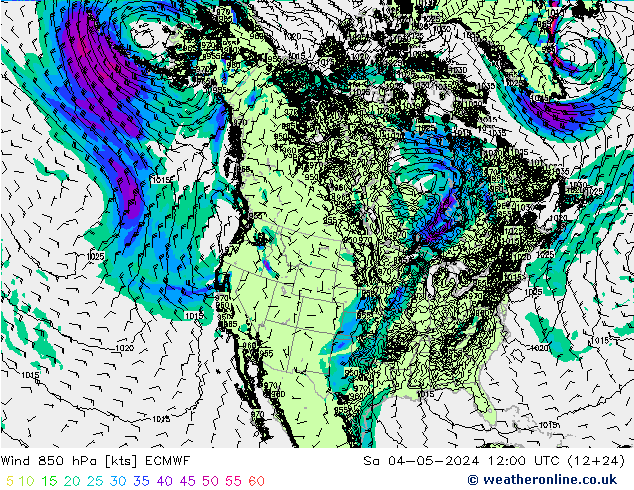 Wind 850 hPa ECMWF Sa 04.05.2024 12 UTC