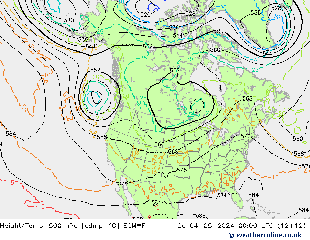 Z500/Rain (+SLP)/Z850 ECMWF  04.05.2024 00 UTC