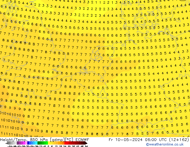 Z500/Rain (+SLP)/Z850 ECMWF Sex 10.05.2024 06 UTC