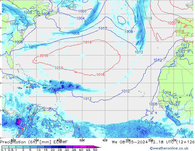 Z500/Rain (+SLP)/Z850 ECMWF We 08.05.2024 18 UTC