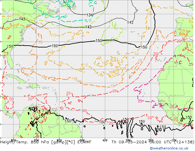 Z500/Rain (+SLP)/Z850 ECMWF  09.05.2024 06 UTC