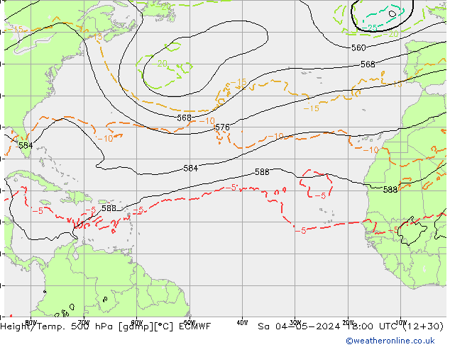 Z500/Rain (+SLP)/Z850 ECMWF  04.05.2024 18 UTC