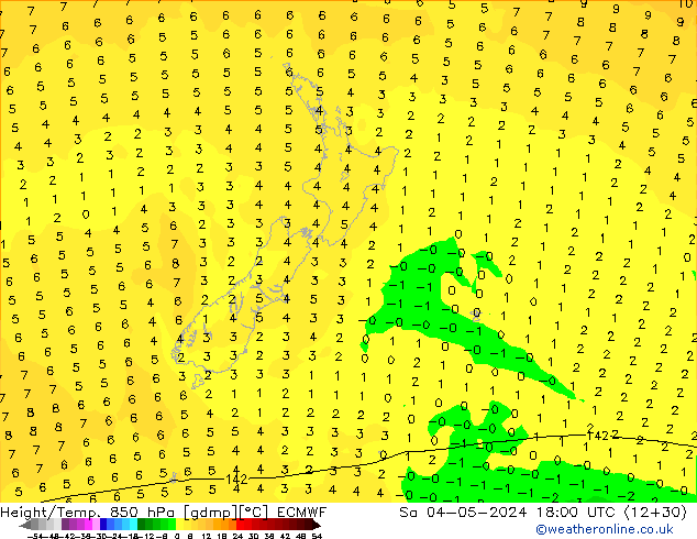 Z500/Rain (+SLP)/Z850 ECMWF Sa 04.05.2024 18 UTC