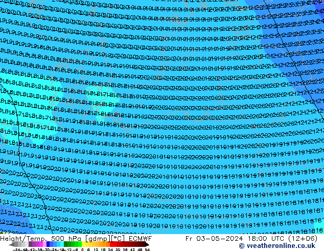 Z500/Rain (+SLP)/Z850 ECMWF Fr 03.05.2024 18 UTC