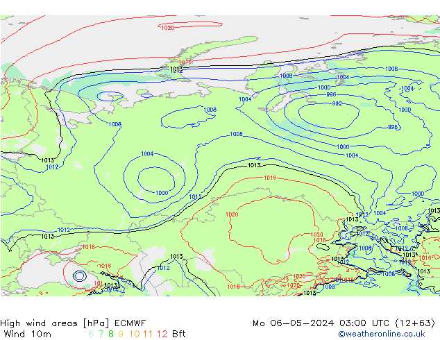 High wind areas ECMWF  06.05.2024 03 UTC