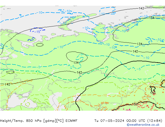 Z500/Rain (+SLP)/Z850 ECMWF  07.05.2024 00 UTC