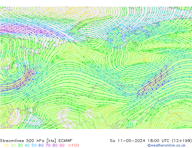  500 hPa ECMWF  11.05.2024 18 UTC
