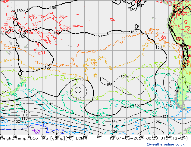 Z500/Rain (+SLP)/Z850 ECMWF Tu 07.05.2024 00 UTC