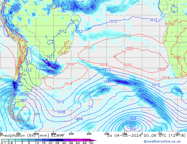 Z500/Rain (+SLP)/Z850 ECMWF  04.05.2024 06 UTC