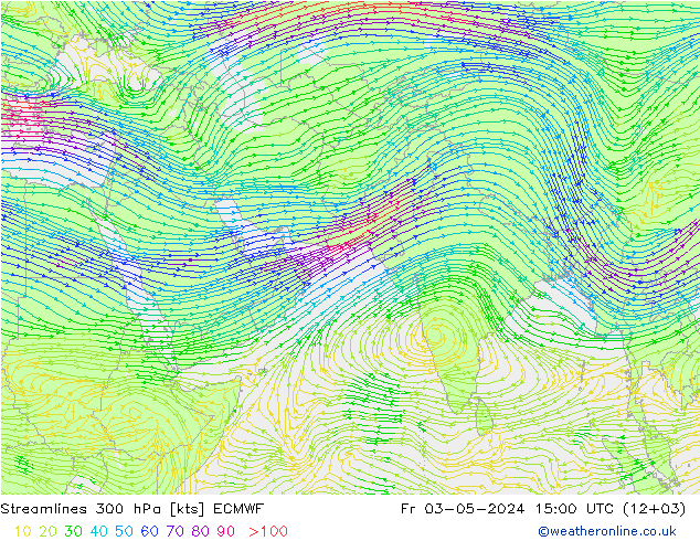 风 300 hPa ECMWF 星期五 03.05.2024 15 UTC