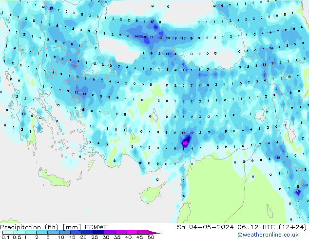 Z500/Rain (+SLP)/Z850 ECMWF sáb 04.05.2024 12 UTC